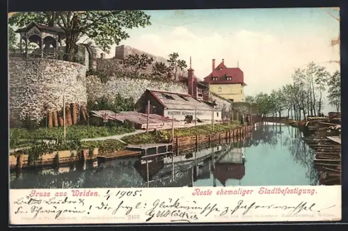 AK Weiden / Oberpfalz, Reste ehemaliger Stadtbefestigung