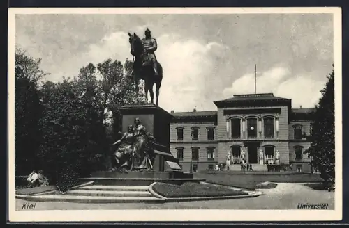 AK Kiel, Universität, Reiterdenkmal