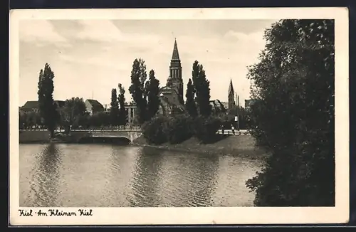 AK Kiel, Am Kleinen Kiel, Kirche, Brücke