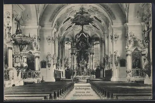AK Schongau, Inneres der Stadtpfarrkirche