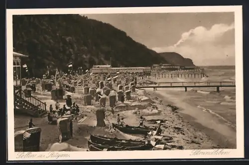 AK Sellin a. Rügen, Strandleben