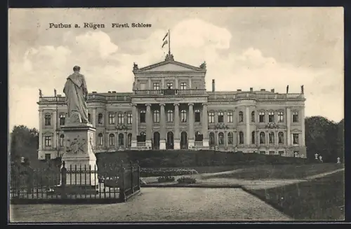 AK Putbus a. Rügen, Fürstl. Schloss