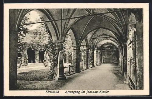 AK Stralsund, Kreuzgang im Johannis-Kloster