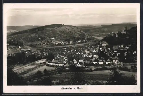 AK Wertheim a. Main, Stadtansicht, Reichsadler mit 