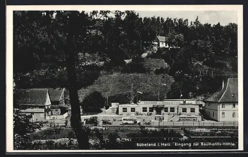 AK Rübeland i. Harz, Eingang zur Baumanns-Höhle
