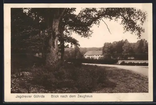 AK Göhrde / Jagdrevier, Blick nach dem Zeughaus