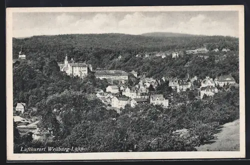 AK Weilburg /Lahn, Teilansicht mit Schloss