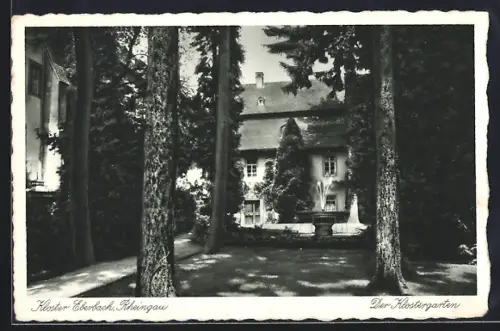 AK Eberbach /Rheingau, Kloster, Klostergarten
