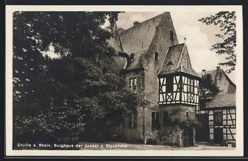 AK Eltville a. Rhein, Burghaus der Junker von Stockheim