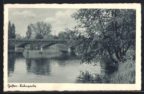 AK Giessen, Lahnpartie mit Brücke