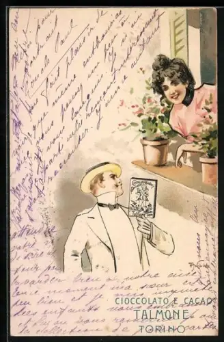 Lithographie Reklame Kakao, Cioccolato e Cacao Talmone