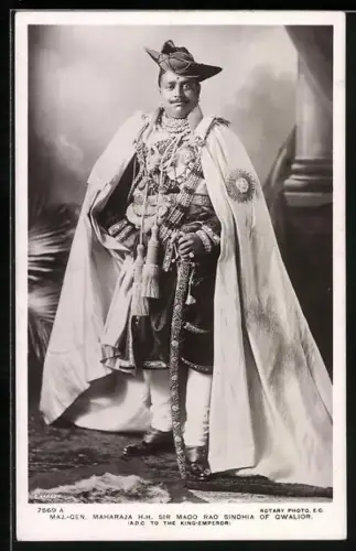 AK Sir Mado Rao Sindhia of Gwalior im Porträt
