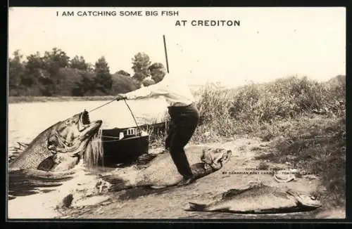 AK Angler mit riesigen Fischen, I am catching some big fish at Crediton