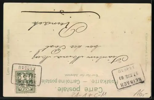 Lithographie Wetterhorn, Blick auf das Massiv, Mondsichel und Alpenglühen, Halt gegen das Licht