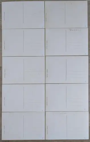 Puzzle-AK Mignon in verschiedenen Posen und mit Lyra