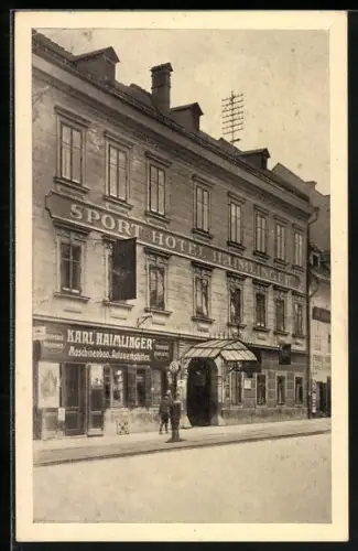 AK Klagenfurt, Sport-Hotel Haimlinger, Völkermarkterstrasse 5, Inh. Karl Haimlinger