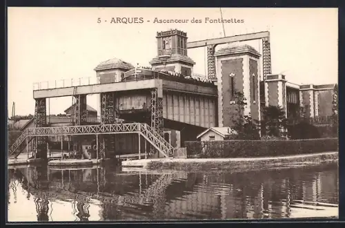 AK Arques, Ascenseur des Fontinettes, Schiffshebewerk
