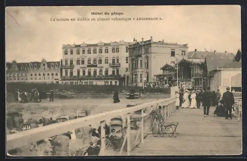 AK Anvin, Hotel de plage, prop. A. W. Andernach