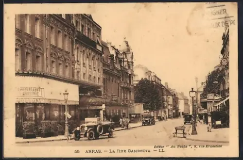 AK Arras, La Rue Gambetta