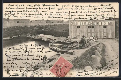 AK Boulogne, Ambleteuse, Le Parc, Société des Francs-Tireurs de St. Omer