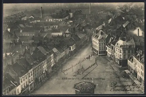 AK Aire-sur-la-Lys, Vue de la Grande Place