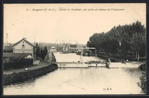 AK Arques, Canal de Neufossé, L`Ascenseur, Schiffshebewerk