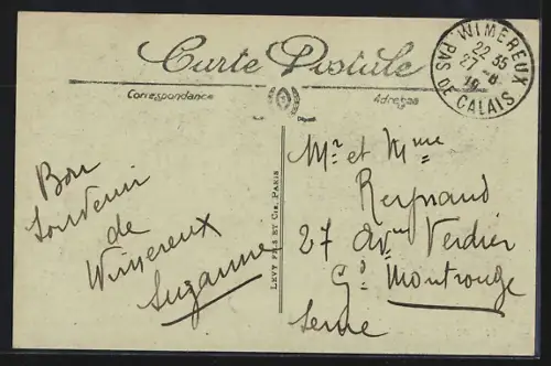 AK Wimereux, Le Splendide Hotel, Facade de la Mer