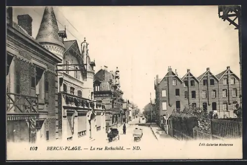 AK Berck-Plage, La rue Rothschild