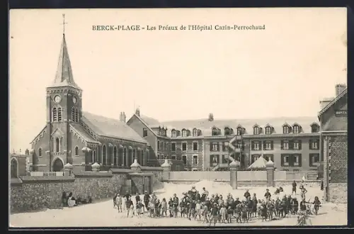 AK Berck-Plage, Les Préaux de l`Hopital Cazin-Perrochaud