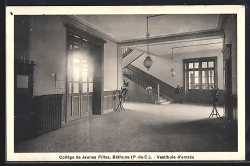 AK Béthune, Collège de Jeunes Filles, Vestibule d`entrée