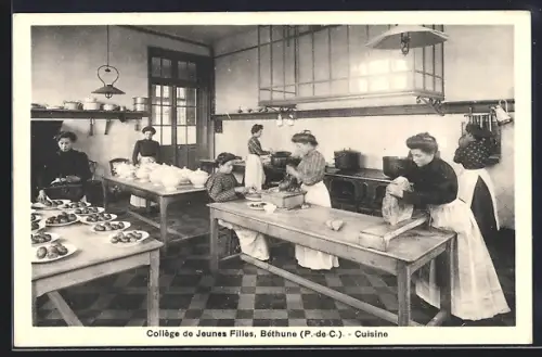 AK Béthune, Collège de Jeunes Filles, Cuisine