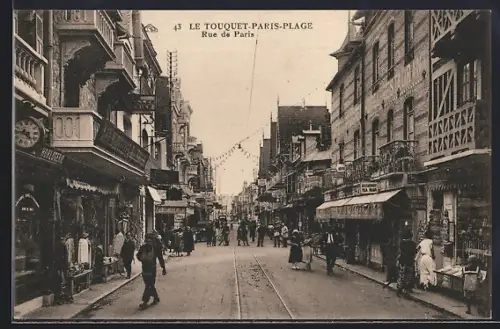 AK Le Touquet-Paris-Plage, Rue de Paris