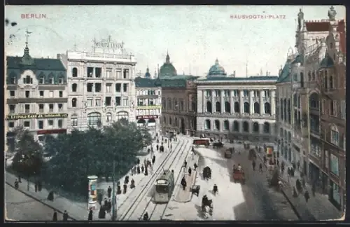 AK Berlin, Hausvogtei-Platz, Strassenbahn