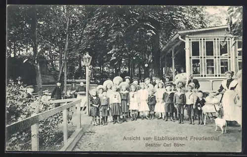 AK Itzehoe, Etablissement Gasthaus Freudenthal, Bes. Carl Böhm
