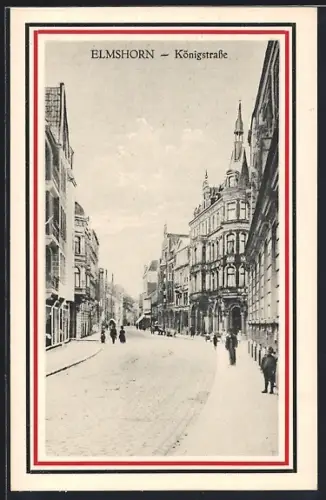 AK Elmshorn, Passanten in der Königstrasse