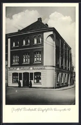 AK Buxtehude, Gasthof Riebesell, Langestrasse 46