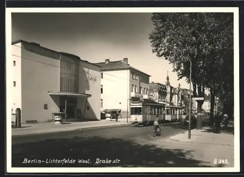 AK Berlin-Lichterfelde West, Kino Der Spiegel, Drakestrasse Ecke Mommsenstrasse