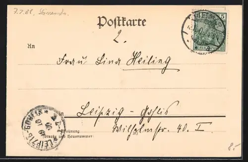 AK Weimar / Thür., Blick nach der Ettersburger Strasse und Unterführung