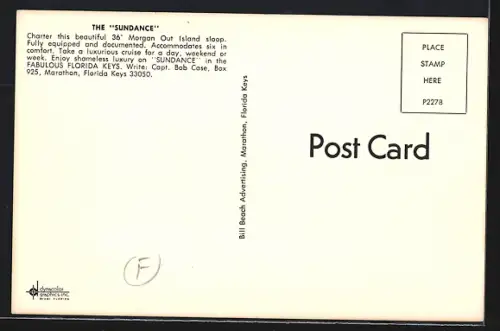 AK Segelboot Sundance im Hafen