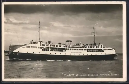 AK Veerboot Vlissingen-Breskens, Koningin Juliana, Fährschiff