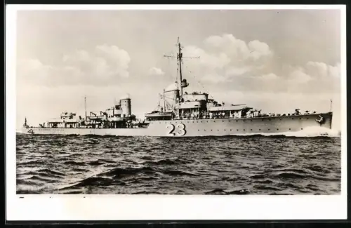 Fotografie Zerstörer Hermann Schoemann der Kriegsmarine