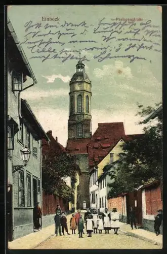 AK Einbeck, Kinder in der Pastorenstrasse