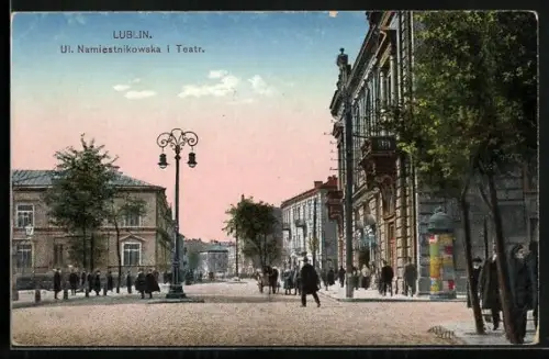 AK Lublin, Ul. Namiestnikowska i. Teatr.