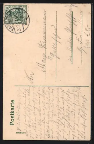 AK Kleinwolmsdorf, Kirche mit Kirchhof