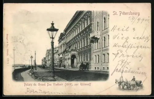 AK St. Pétersbourg, Palais du Grand Duc Vladimir par Rézanoff