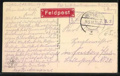 AK Libau, Gesprengte Eisenbahnbrücke