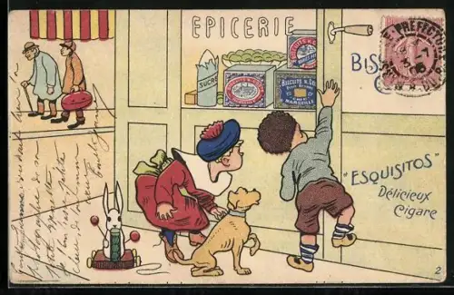 AK Reklame für Biscuits H. Coste, Kekse