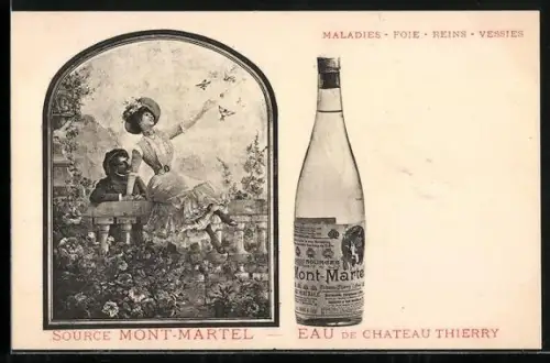 AK Reklame für Eau de Chateau Thierry