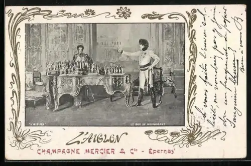 AK Theaterschauspielerin Sarah Bernhardt in L`Aiglon