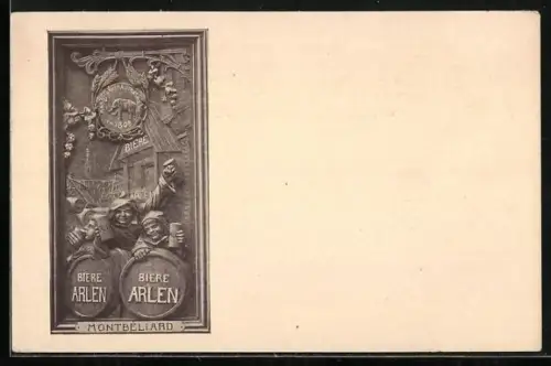 AK Brauerei-Werbung für Biere Arlen